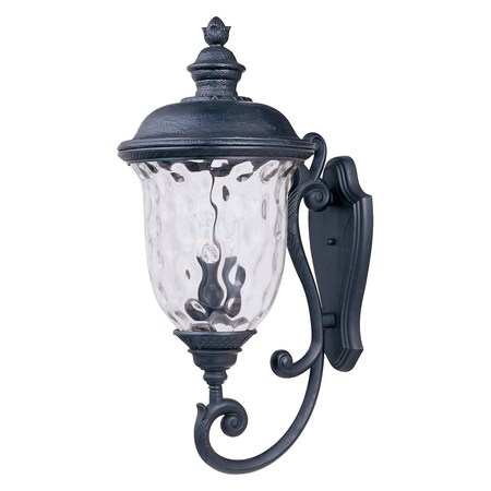 Maxim Three Light Oriental Bronze Water Glass Glass Wall Lantern 3425WGOB
